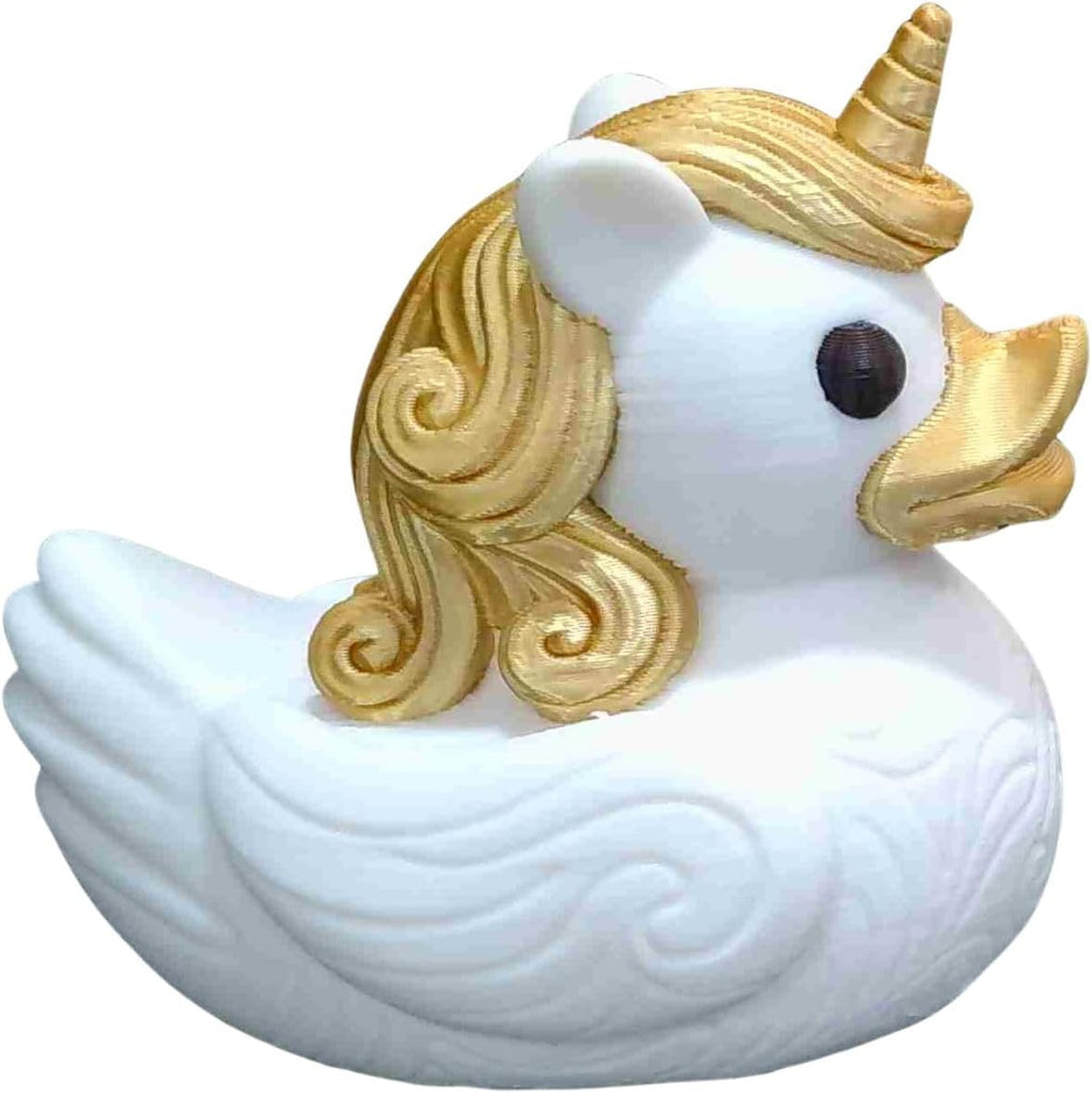 3D Printed Duck Shaped Like a Unicorn