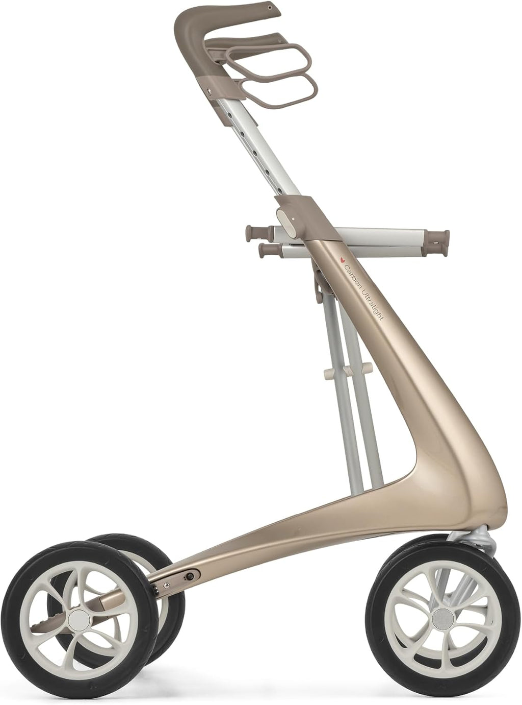 byACRE Carbon Ultralight Rollator Walker - 10.6 lbs Adult Walkers with 4 Wheels and Seat - Lightweight Seated Walkers with Wheels - Foldable Rolling Walker with Seat - Walker for Adults