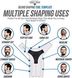 Beard Shaper & Barber Pencil, Beard Lineup Tool, Great Beard Guide Shaping Tool for Men, Beard Lineup Guide Template Thats Perfect for Styling and Edging, With Beard Comb