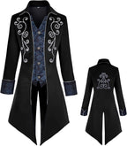 Men's Steampunk Gothic Medieval Vintage Jacket for Halloween