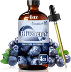 Blueberry Essential Oil Fragrance Oil for Aroma Diffuser,Humidifier,Home Fragrance,Cleaning,Body Care,Massage,Yoga,DIY Candle,DIY Soap CosmicVeil（Blueberry，4 Fl Oz (Pack of 1)）