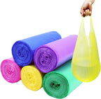 4 Gallon Trash Bag,Small Colorful Trash Bags 100 Counts Thicken Value Bathroom Trash Can Bin Liners,Small Garbage Bags with Handles for Kitchen Bathroom Office Waste Basket