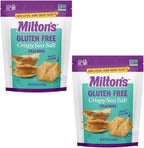 Milton’s Gluten Free Crackers, Crispy Sea Salt - Non-GMO Project Verified, Kosher, Certified Gluten Free Snack, 5 Grains In Every Bite - 20 Oz, Pack of 2