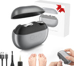 Easy Clip Nail Clippers,Electric Nail Clippers for Seniors,Upgraded 3 in 1 Automatic Electric Toenail Clippers for Thick Nails, Nail Care Tool with Led Light,for Seniors Kids Adults (Black*1)