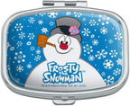 Frosty The Snowman Snowing Rectangle Pill Case Trinket Gift Box
