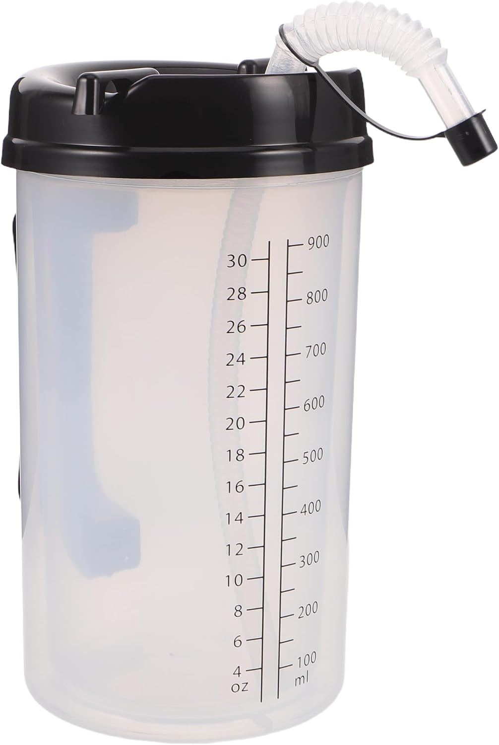 Elderly Sippy Cup with Straw and Lid, Non-spill Drinking Tumbler for Bedridden Adults, Spill-proof Nursing Care Cup for Disabled Seniors in Hospital and Home Use
