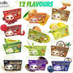 Fusion Select Mochi Daifuku Snacks - Traditional Japanese Rice Cakes with Filling - Flavored Asian Sweet Desserts for Family - Chewy and Soft Texture (Sesame)