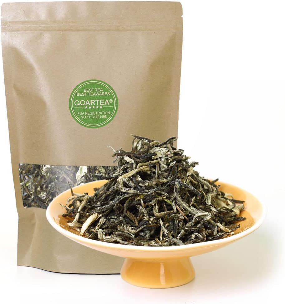 GOARTEA Jasmine Tea - 2Pcs 250g / Total 17.6oz Nonpareil Supreme Grade - Jasmine Green Tea Loose Leaf - Chinese Fujian Moli Yinhao