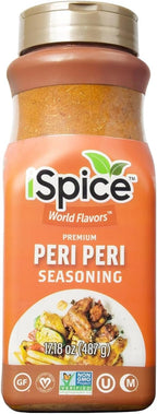 iSpice Blend | Peri Peri Seasoning | 17.18 oz | Mixed Spice & Seasoning | Bulk Size | Halal | Kosher (Peri Peri)