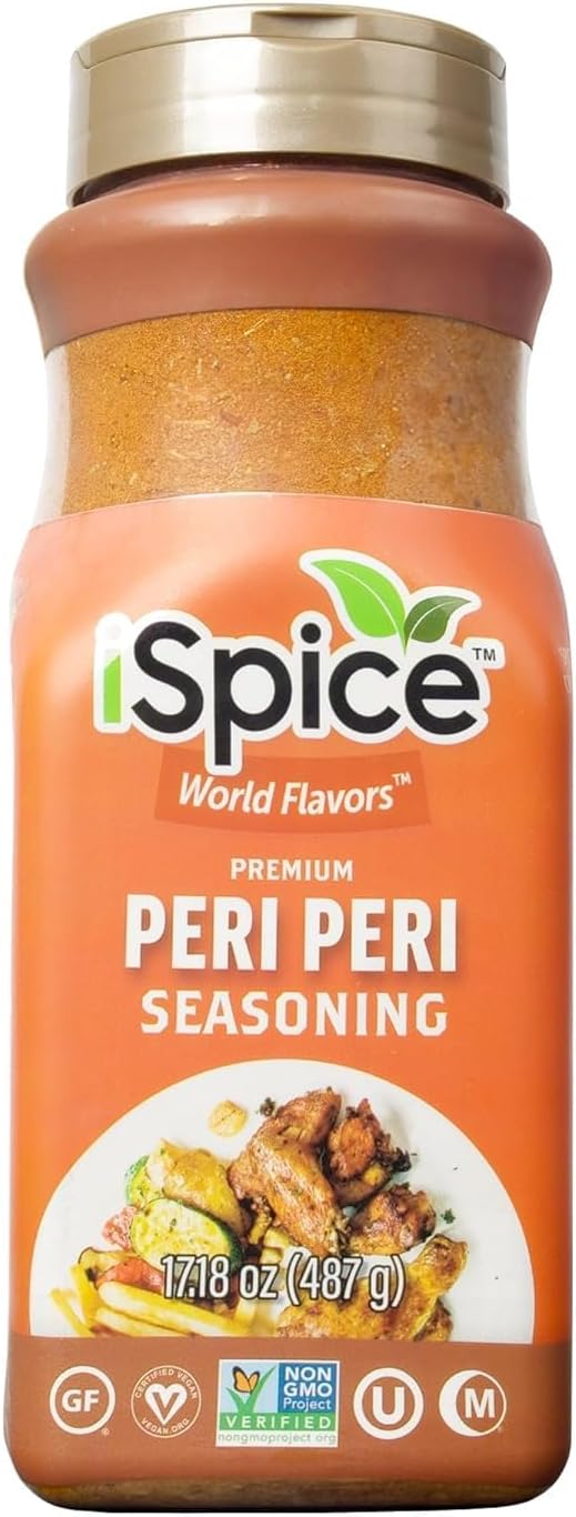 iSpice Blend | Peri Peri Seasoning | 17.18 oz | Mixed Spice & Seasoning | Bulk Size | Halal | Kosher (Peri Peri)
