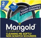 Marigold Cleaning Me Softly Non-Scratch Scourer, 14 Packs of 2 Scourers, Green, 12.6 x 2.5 x 11.5 cm
