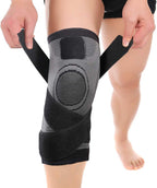 Knee Sleeve, Knee Pads Compression Fit Support -for Joint Pain and Arthritis Relief, Improved Circulation Compression - Wear Anywhere - Single (Black-M)