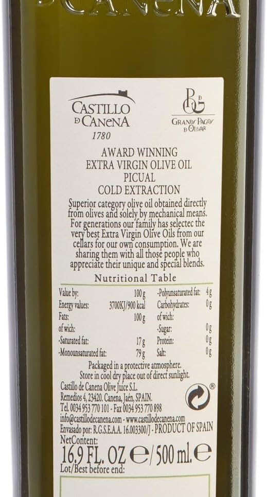 Castillo de Canena Picual Olive Oil from Spain (17oz/500ml)