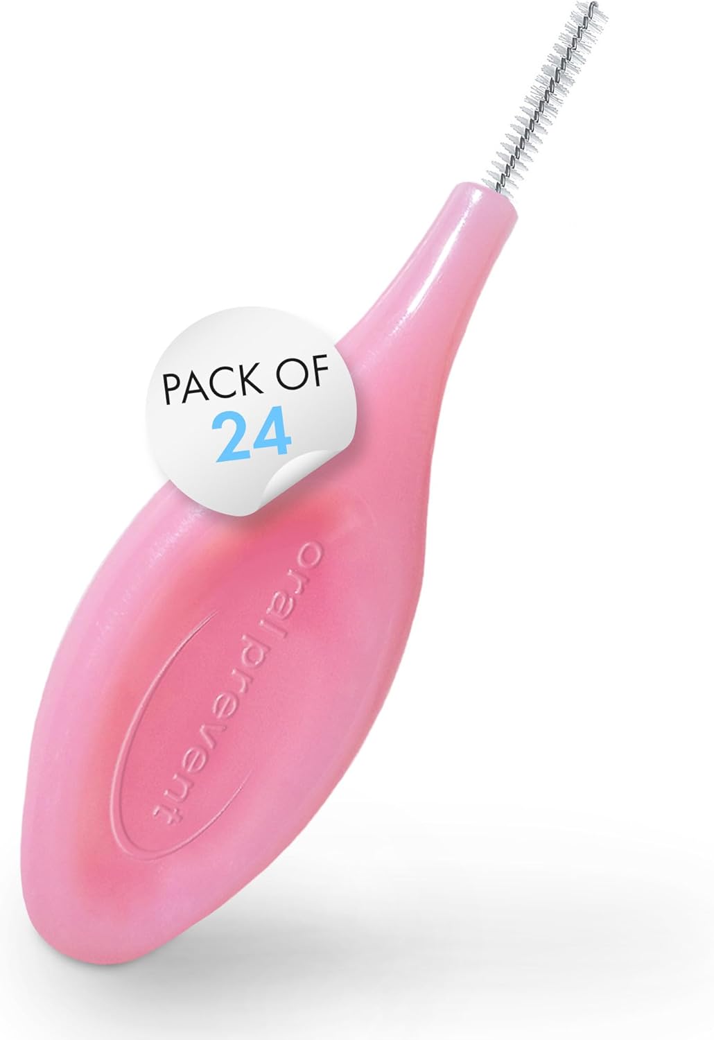 Smart Grip Interdental Brushes 0.40 mm – Pink – ISO 0 – Deep Cleaning Between Teeth – Ultra-Fine Dental Picks – 24 Pack