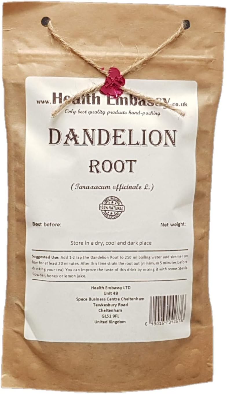 Health Embassy Dandelion Root | Taraxacum Officinale L | Herbal Tea (50g)