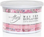 ItalWax Rose Oil Flex Liposoluble Transparent Wax Soft Strip Wax 14 oz.