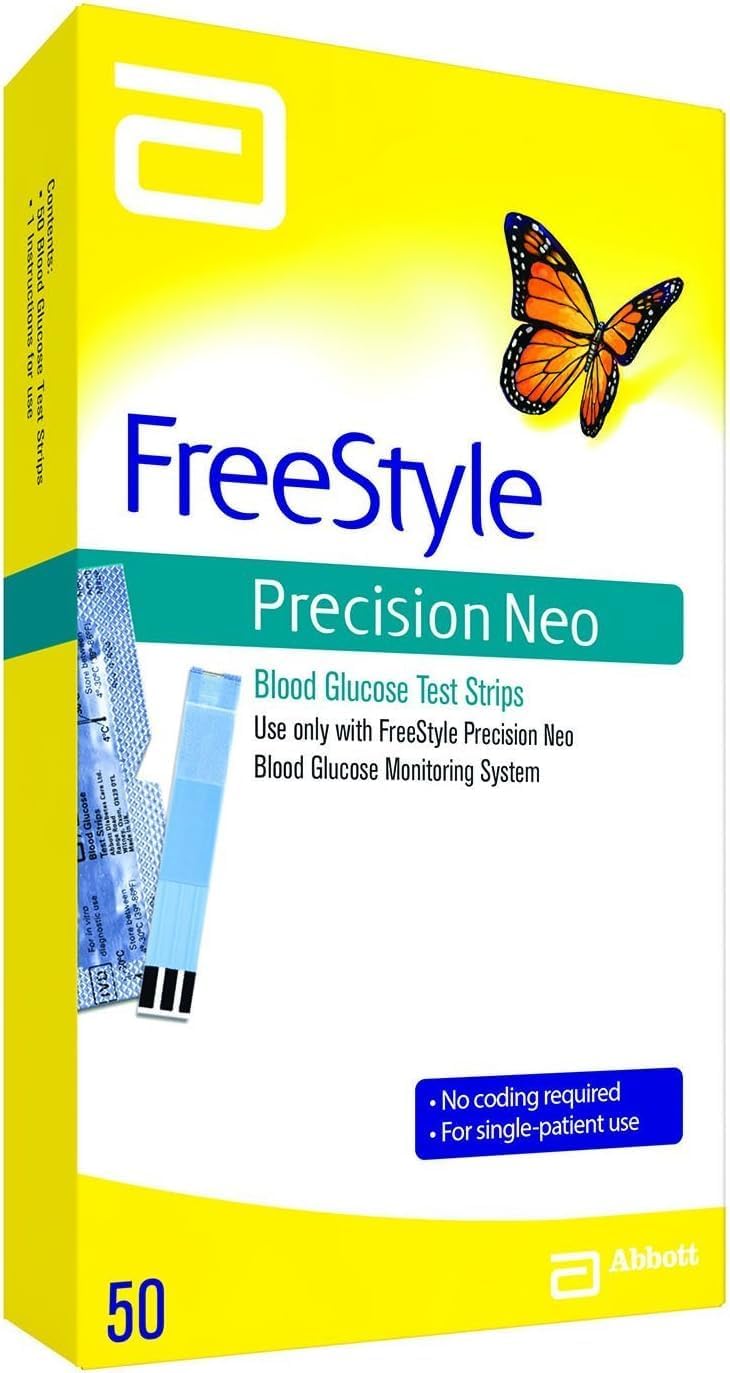 Freestyle Precision Neo Blood Glucose Test Strips, 50x2