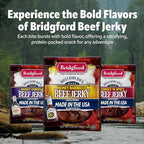 Bridgford Sweet Baby Ray's Beef Jerky Honey BBQ 3.25 oz Pack of 2 - High Protein Jerky for Midday Energy Boost or Post Workout Snack - Naturally Smoked Ready-to-Eat Meat Snacks for on the Go Snacking