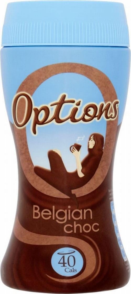 Options Belgian Chocolate Instant Hot Chocolate Drink (220g) - Pack of 6