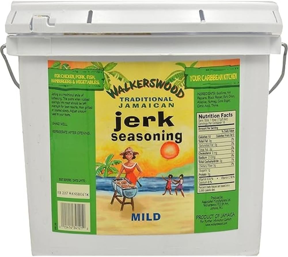 Walkerswood Traditional Jamaican Jerk Seasoning, Mild, 142 Fl Oz