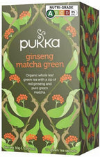 Pukka Organic Ginseng Matcha Green Tea 20 Satchets