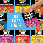 KIND Healthy Grains Energy® Bars 30ct Variety Pack, Dark Chocolate Chunk, Peanut Butter Dark Chocolate, and Mixed Berry, 18-21g Whole Grains, Made with Super Grains, Gluten Free Snacks