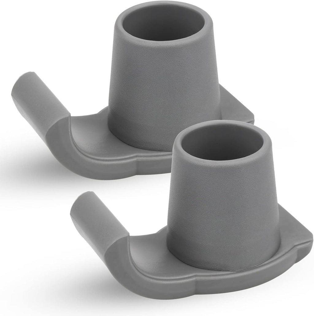 Walker Ski Glides, Universal 1" Replacement Glide Caps Heavy Duty Coaster Skis for Medical Walkers, 2-Pack