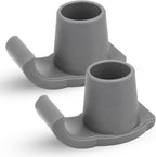 Walker Ski Glides, Universal 1" Replacement Glide Caps Heavy Duty Coaster Skis for Medical Walkers, 2-Pack