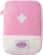 1 Pack First Aid Bag Empty, Empty First Aid Pouch, Mini Portable Medical Bag for Outdoor Camping Hiking Traveling Emergency Bag (Pink - Small) Sports and Outdoors