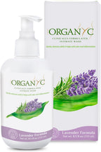 Organyc Feminine Intimate Wash for Sensitive Skin, 250 ml, pH-Balanced Cleanser with Organic Lavender & Botanical Extracts