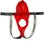 Men Open front underwear For Play Naughty, Separate Pouch Jockstraps For Men Sissy Gay Lingerie