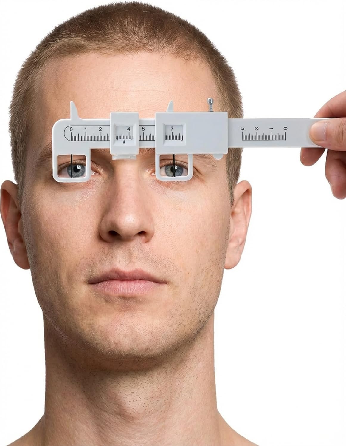 Plastic PD Ruler for Eyeglasses, 1PCS Measure Optical Vernier PD Ruler, Ophthalmic Pupil Distance Measuring Tool, Pupillary Distance Measurement Tool