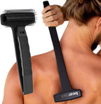 Bearback Back Scratcher for Men & Women - Long Reach Folding Handle, Skin-Safe Bristles - Extendable, Portable, Easy to Clean - Designed by a USA Small Business