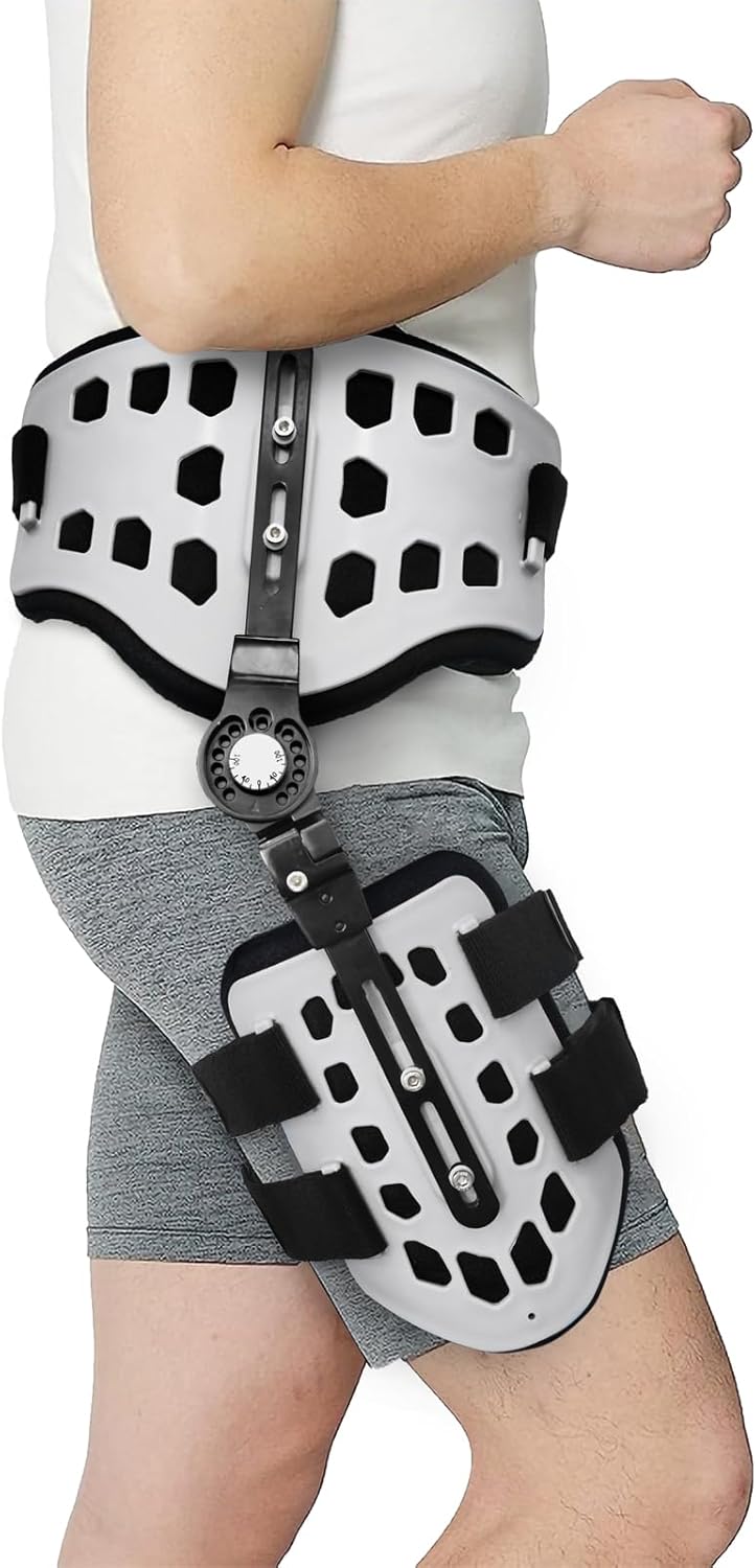 Hip Abduction Brace, Hip Brace for Women and Men, Hip Support Brace Hip Brace for Sciatica Pain Relief Post op Hip Protector Stabilizer for Joint Pain, Universal