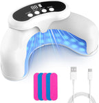 Nail Fungus Laser Treatment LED Light Device – Safe & Gentle Home Nail Care for Strong,Healthy-Looking Nails, Cordless Portable Design, Easy One-Button Use