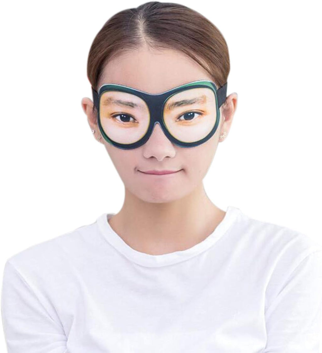 Honbay 3D Funny Eyeshade Soft Sleep Eye Mask with Adjustable Head Strap for Travel, Game, Party, Rest, Sleeping, etc (for Man)