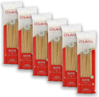 Colavita Bucatini Pasta – Pack of 6 (1lb Bags) – Authentic Italian Pasta Made with 100% Durum Wheat Semolina – Perfect for Traditional Sauces, Carbonara, and Hearty Dishes