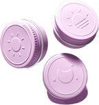 Extra Small Single Pill Box for Purse (3 Pack), Aluminum Screw Top Pill Container, 3 Times a Day Portable Waterproof Single Pill Case for Vitamins, Fish Oils, Supplements (Light Purple)