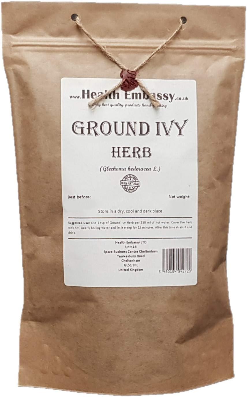 Health Embassy Ground Ivy Herb | Glechoma hederacea L | Herbal Tea (100g)