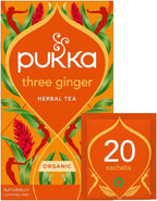 Pukka, Tea Herbal Three Ginger Organic, 20 Count