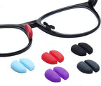 Kids Eyeglass Nose Pads,Soft Silicone Children Plug-in Glasses Nose Pieces Anti-Slip Nose Guards,Comfortable Replacement Repair Kits Parts (Purple)