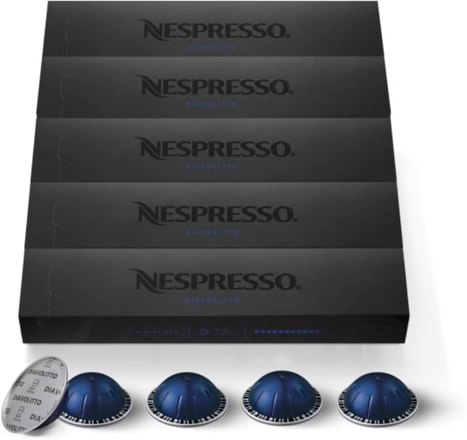 Nespresso VertuoLine Espresso, Diavolitto, 50 Count