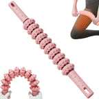 Muscle Roller Stick, 10 Rollers, 180-Degree Bendable Design, Fascia Massage Tool for Legs and Back Recovery