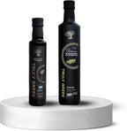 TRULY GREEK Flavors of Greece Gift Box - Premium 0.2 Athenolia Single Varietal Extra Virgin Olive Oil & Honey Balsamic Vinegar, Cold Press Greek Olive Oil - Low Acidity, High Polyphenols Gourmet Mediterranean Gift Set
