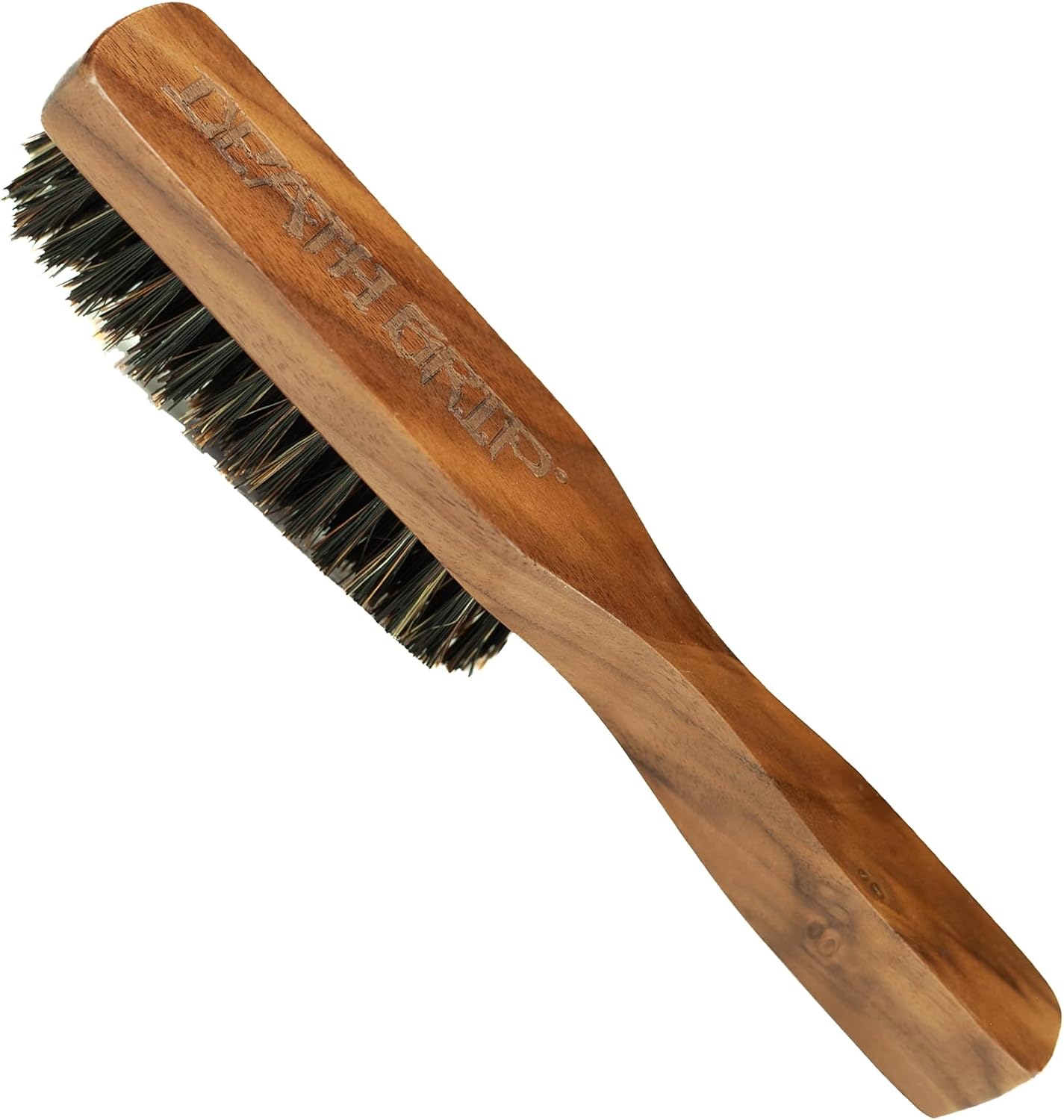 Death Grip Beard Brush and Comb (Wooden Death Grip Brush For Grooming Beards & Hair)