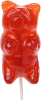 Gigantic Gummy Bear Lollipop, Cherry Flavored Giant Gummi, Great Candy Gift, 8 Ounces