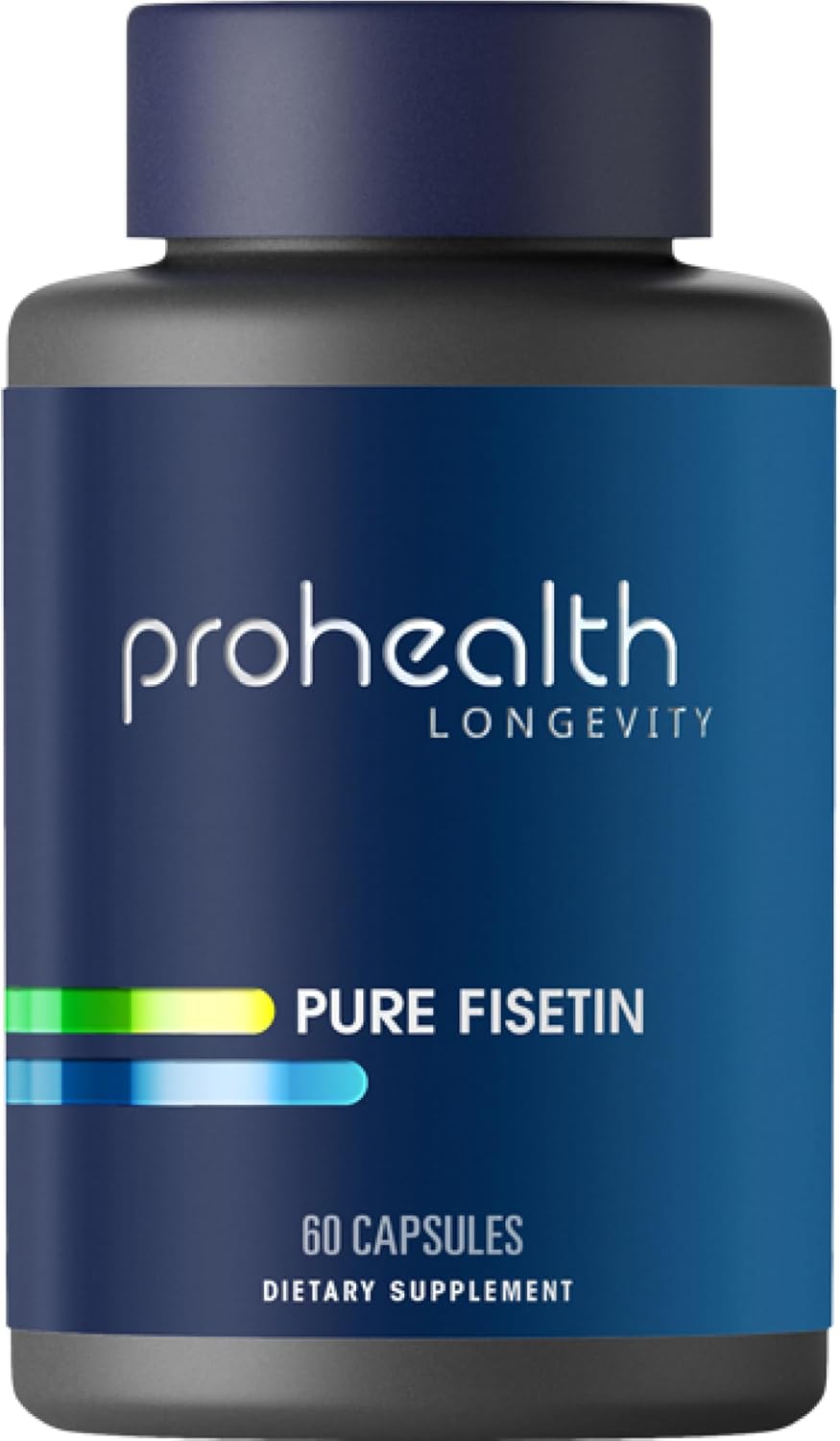 ProHealth Pure Fisetin Supplement 250mg | 60 Capsules | Ultra Pure Natural Fisetin for Healthy Aging, Cellular Support & Brain Health | Triple 3rd Party Tested | GMP Manufactured in the USA