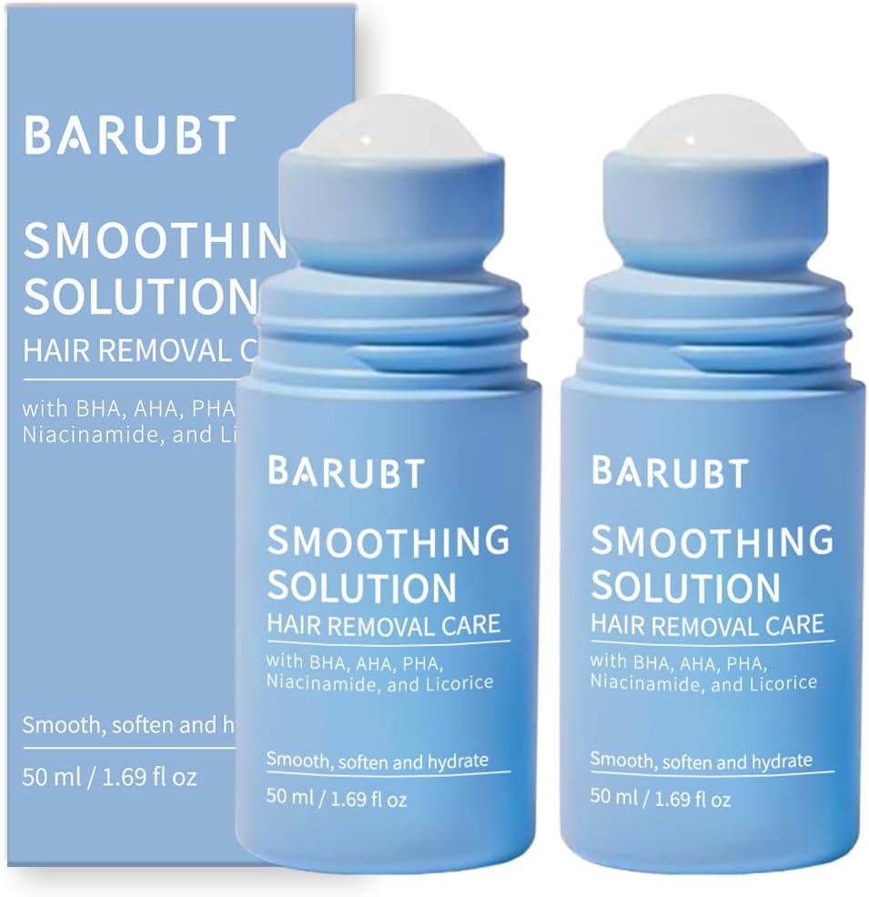 Smoothing Solution Serum Bikini Ingrown Hair Roller Treatment Smoothing Solution for Sensitive Areas (2pcs)