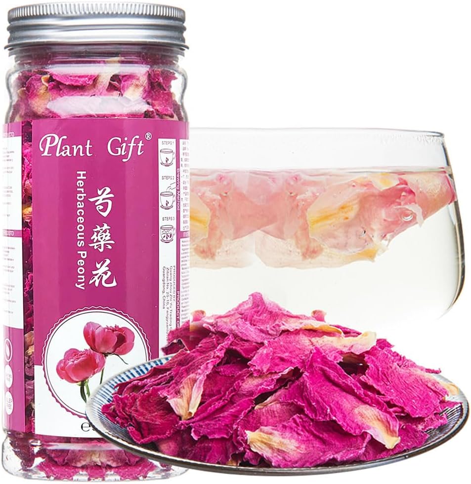 Plant Gift 100% Natural Herbaceous Peony Tea 30g /1oz Pink Peony Bud Flower Tea