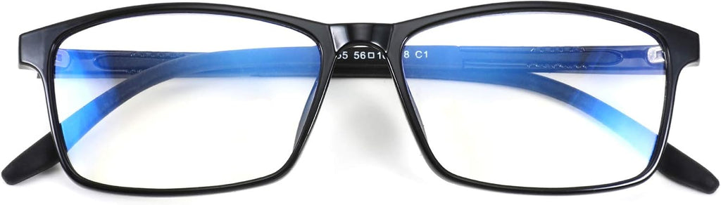 FEISEDY Square Men TR90 Frame Blue Light Blocking Reading Glasses, TR90 Rectangle Men Anti Blue Light Computer Reader B9026